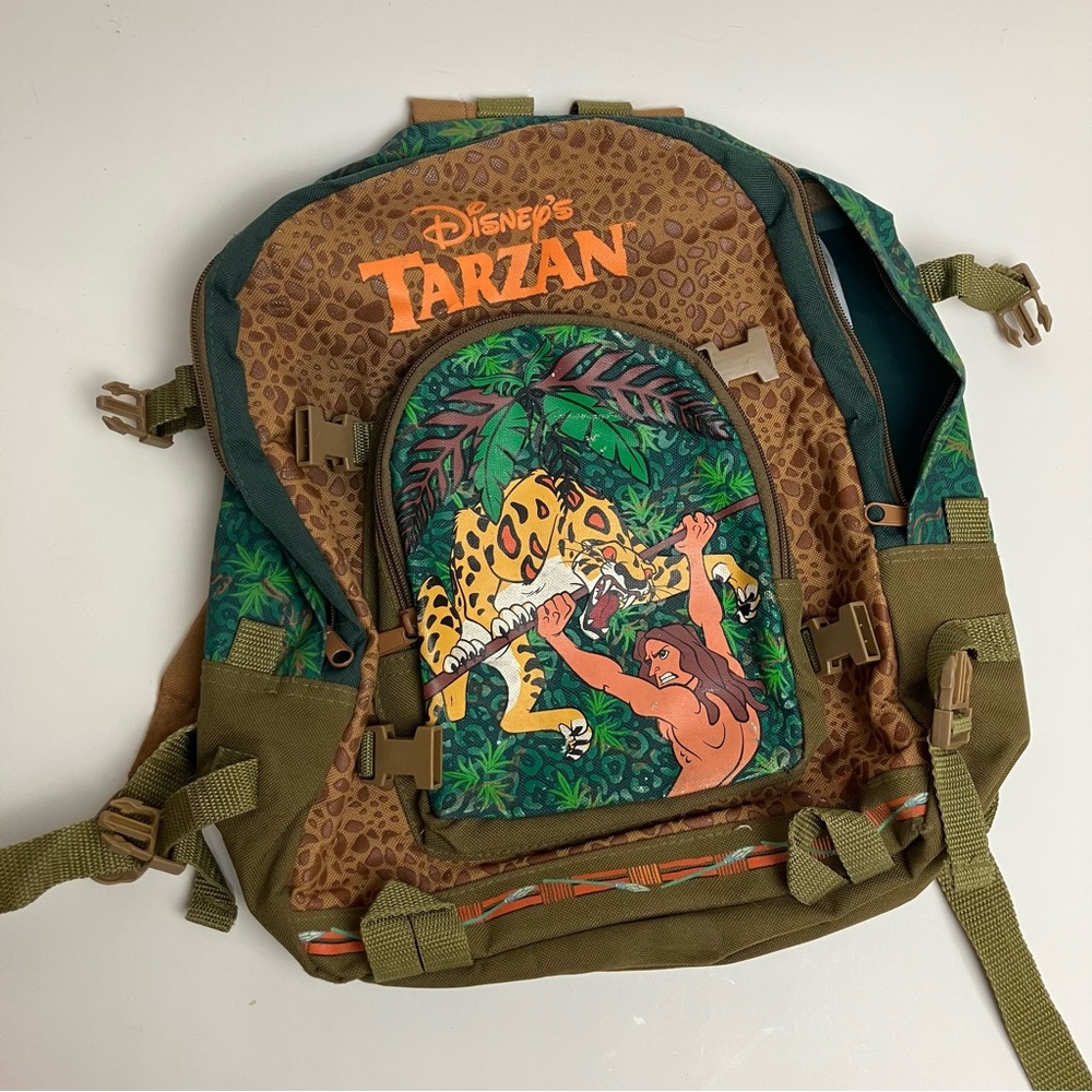 Vintage Tarzan Backpack Y2K Nostalgia Rare Disney 2000s Children's School Bag - Picture 17 of 17